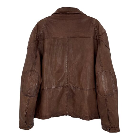 Carbon 2 Cobalt Lamb Leather Jacket • Gorpcore Americana Minimalist Workwear XXL - Picture 8 of 16